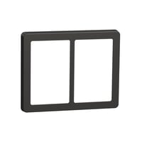 LK FUGA - Base 63 design ramme, 2x1 modul, koksgr