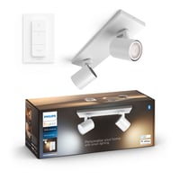Runner Spot hvid med 2 lyskilder på GU10 – Philips Hue Philips Hue Runner - Stue - Moderne - Aluminium - Med flere lyskilder