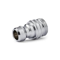 1/2" slangenippel med 3/4" udvendig RG - Krom