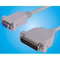 Seriel printerkabel, 1,8 meter, DB9-DB25 hun-han