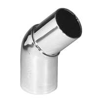 Vinkel 45 forkromet Purus,  32 mm indstik/spids PP