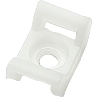 Sokkel til kabelbinder, 22x15mm, hvid - Cabicon