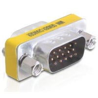 Vga knsskifte adapter, sub-d hd15 han til han
