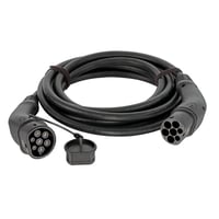 Ladekabel til el-bil, 1 x Type2 han stik og 1 x Type2 hun stik, 3F 32A 22KW, kabellngde 5 meter