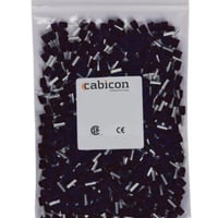 Terminalrr 1,50/N, isoleret, sort - Cabicon