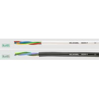 Plastkappeledning H03VV-F, sort, 2x0,75 R100 - 100 meter