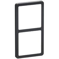 LK FUGA – Slim design ramme, 2 modul, koksgr + teknisk monteringsramme