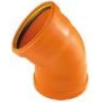 110 mm 45 gr. PP-kloakbjning med 2 muffer