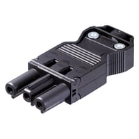 Wieland Gst18i3 stik skrue 250v/20a hun 0,75-2,5mm2 ø=6,5-10,5mm sort, 92.731.3053.1