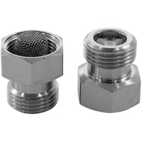 Oras - Kontraventil med smudsfilter, muffe og nippel, ?" x ?" (st med 2 stk.) billede