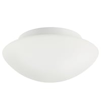 Ufo plafond, 2 x E27, loftlampe, hvid, glasskrm - Nordlux billede