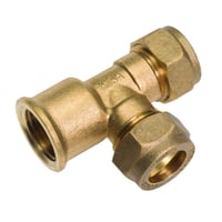 Kompressions T-stykke, 15 mm - 15 mm - " Conex