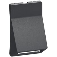 LK FUGA - Afdkning til skrt keystone dataudtag med plads til to konnektorer, 1 modul, koksgr