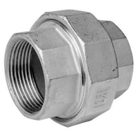 Union 3/4" muffe/muffe, stbt, rustfri AISI 316 - Damstahl