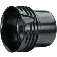 Wavin X-Stream overgang, 100-110 mm, for glat muffe, sort PP