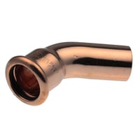 Vsh 45 bjning, muffe/nippel, 28 mm cu