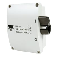 Sikkerhedsafbryder 16A, 3P+N+J, gr SDS316/M20 - Carlo Gavazzi