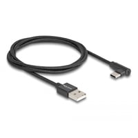 USB 2.0 kabel, type-A han til USB Type-CT han, vinklet, 1 meter