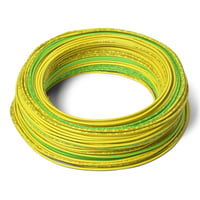 Installationsledning H07Z1-U Hf, 1x1,5 R-100, grøn/gul