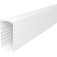 OBO Kabelkanal WDK80210, 80 x 210 mm, med låg, 2 meter, renhvid (RAL 9010)