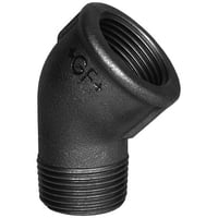 Sort 45 vinkel med mf/np, ??2" x ?2" - Georg Fischer billede