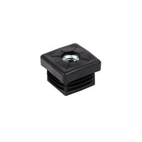 Indsats, 25x25mm, M10, sort