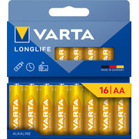 Varta batteri Longlife AA, 1.5V, alkaline, 16-pak