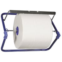 Vægstativ t/værstedsrulle, 26,4x50x37,5cm metal, blå