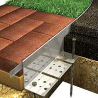 AluFlex 70 x 20 x 3,2 mm samlestykke til kantskinne - Byggros