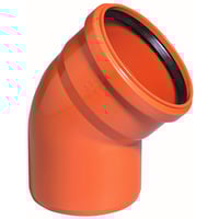 Bjning PVC, 315mm, 45, indstikslngde 110mm, SN4