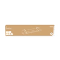 Deltaco Office Underdesk kabelbakke, stl, 600x135x108mm, slv billede