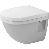Starck 3 Compact: V?gh?ngt toilet med WonderGliss overflade, hvid - Duravit