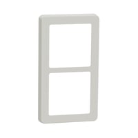 LK FUGA - Base 63 design ramme, 2 modul, lysegr + teknisk monteringsramme