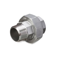Union muffe/nippel, flad ttning, PTFE, 4408/316L, 20 bar, 1 1/4"