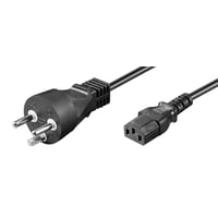 Strømkabel DK, 10 meter, IEC320, sort, H05VV-F 3Gx1.5mm2 - MicroConnect
