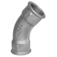 Galvaniseret bjning 45 m. mf/mf - " x " billede