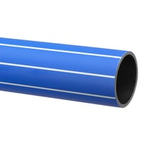 Trykrr 110 mm, PN10, SDR17, PE100, bl, 6 meter - 6 meter