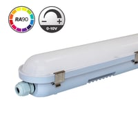 120 cm HiCRI 0-10V armatur RA90 40W, gennemfortrdet, IP65 - 5100lm