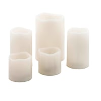 Bloklys S?t Batteri fjernbetjening 5L beige