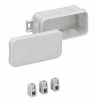 SPELSBERG Forgreningsdåse Mini 25 - 2,5²-L 89x43x37 mm, 3x2,5² klemmer IP 55, halogenfri grå