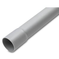 HFRIM-Turbo: Halogenfrit tyndt plastrr med muffe, lysegr, 25 mm (1″) x 3 meter – Dietzel