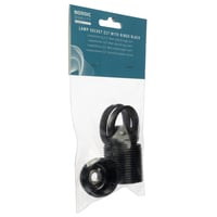 Billede af Lampefatning E27 m/ringe til lampeskrm, sort