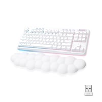 Logitech G715, trdlst RGB gaming tastatur, RF og Bluetooth, nordisk layout, hvid
