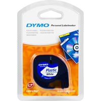 #2 - DYMO LetraTag, plasttape, hvid, 12mm, 4m - 91221