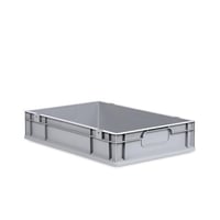 Lagerkasse Eurobox med lukgreb, 600 x 400 x 120 mm
