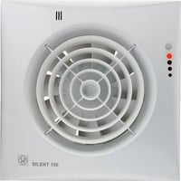 Ventilator badev?relse, Silent-100 CHZ Visual: Kuglelejer, justerbar intelligent efterl?bs timer, opstartforsinkelse, hygrostat og indstilling p? fronten , hvid