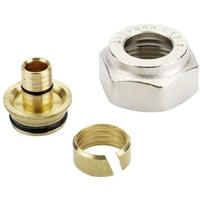Danfoss klemringsfittings - Koblingsst med omlber, 15 mm x " (15 x 2,5 mm PEX rr) billede