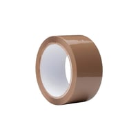 Pakketape, brun PP AC, no noise, 50 mm x 66 meter – Roliba