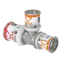 Uponor S-Press MLCP - Tee m. preskoblinger, 25 x 20 x 20