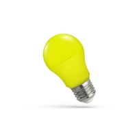 E27 4,9W Gul LED pre, A50, matteret